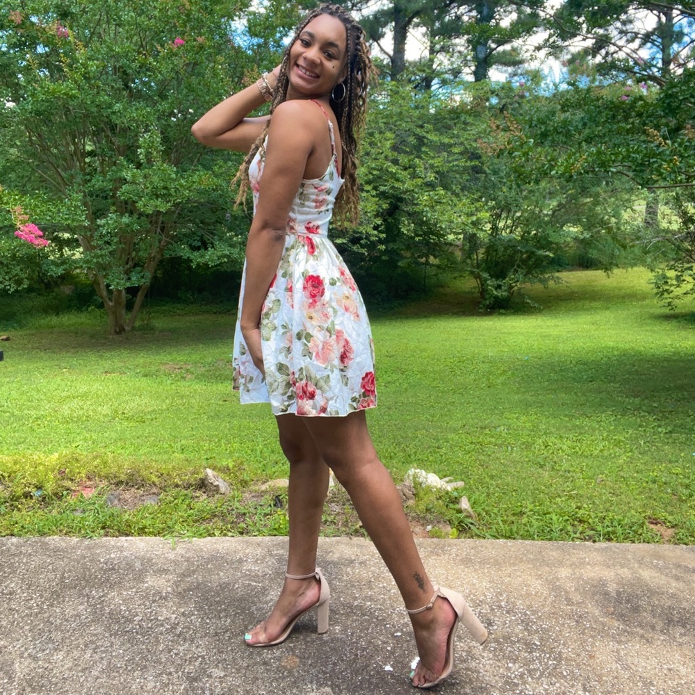 Medium White Floral Dress